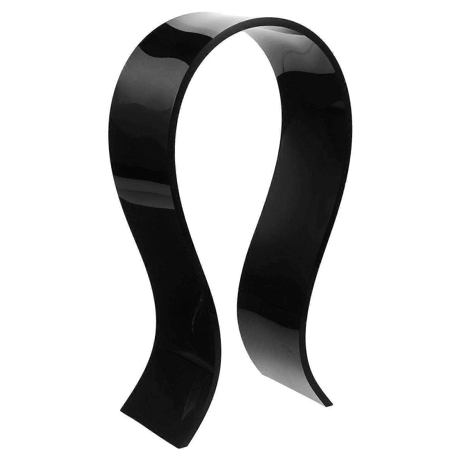 Headphone Holder Acrylic Stand for Home Use 4Pcs Black Desk