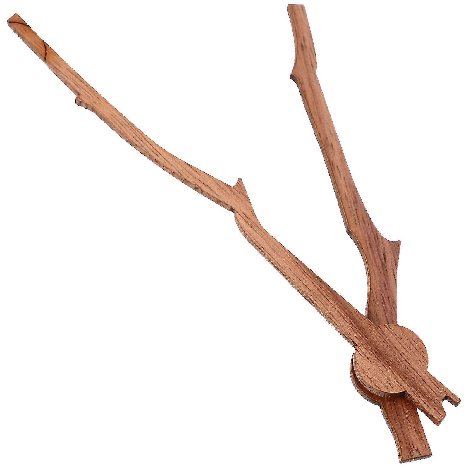 Elegant Clock Hands Replacement Wooden Clock Pointers For DIY Clock Making 12 Inch Brown Decorative Use 2 Sets