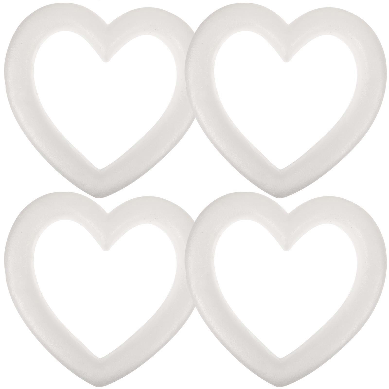 Heart Shaped Christmas Ring DIY Craft Ring for Decoration 16Pcs