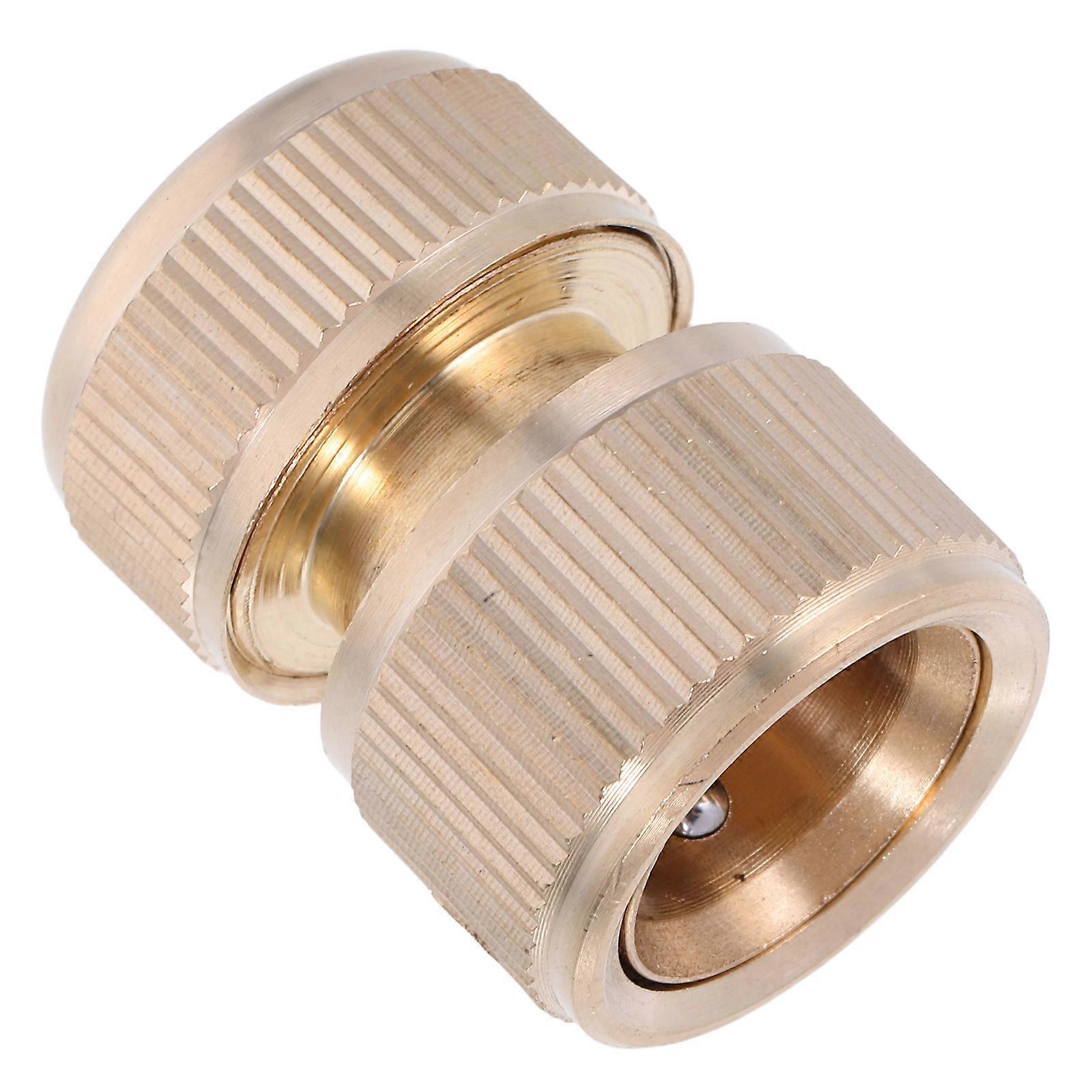 Water Connection Fitting Brass Hose Connector for Garden Use 5Pcs