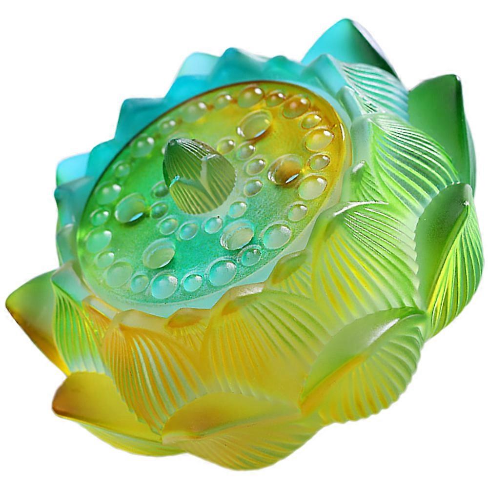 Incense Burner Decorative Glass Incense Censer for Home Use 1 Piece Multi Color