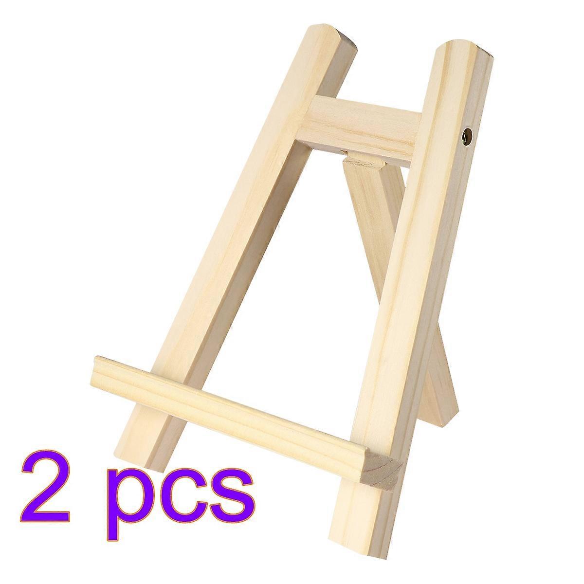 Wooden Easel Photo Frame Bracket 1Pcs Small Beige Display Stand