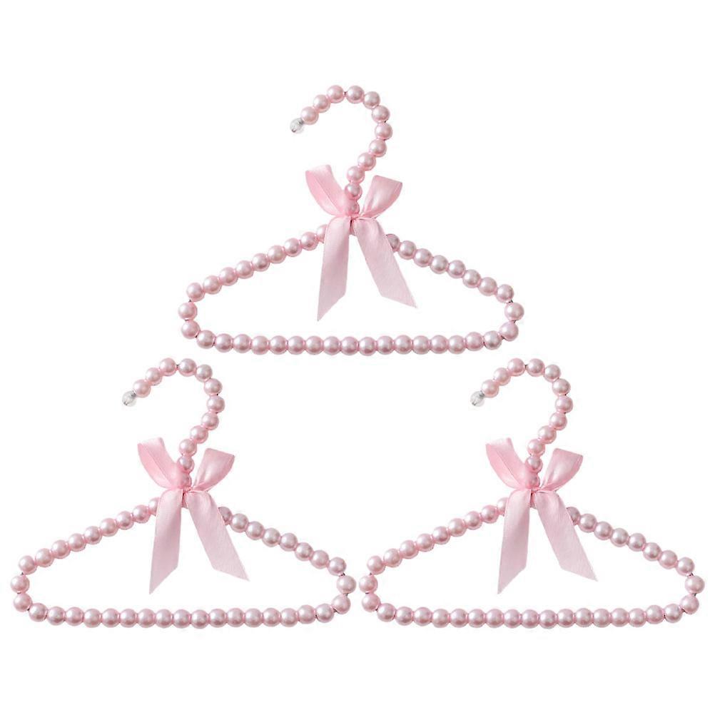 Plastic Hangers 9Pcs Infant Clothes Hangers Space Saving Clothes Drying Perfect For Home Use Attractive Pink Color