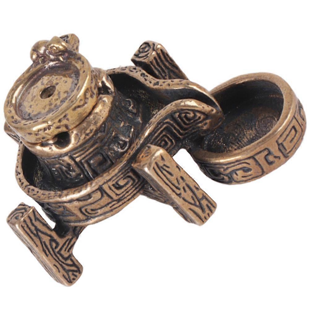 Desk Waterfall Incense Holder 3Pcs Stone Mill Censer Decor