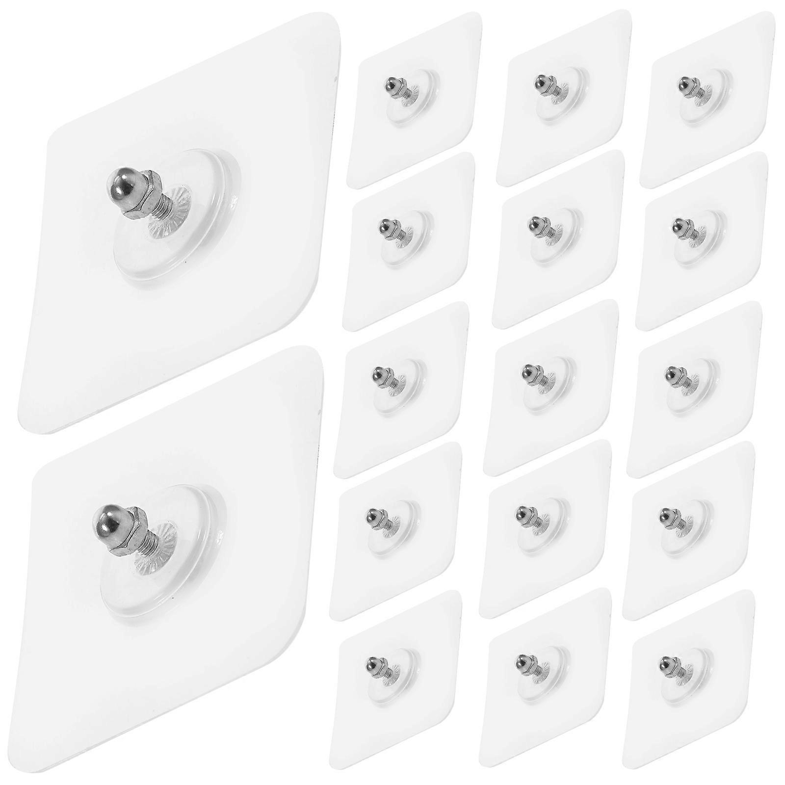 Transparent Nail Hook for Wall Hanging 60Pcs Picture Frame Accessories