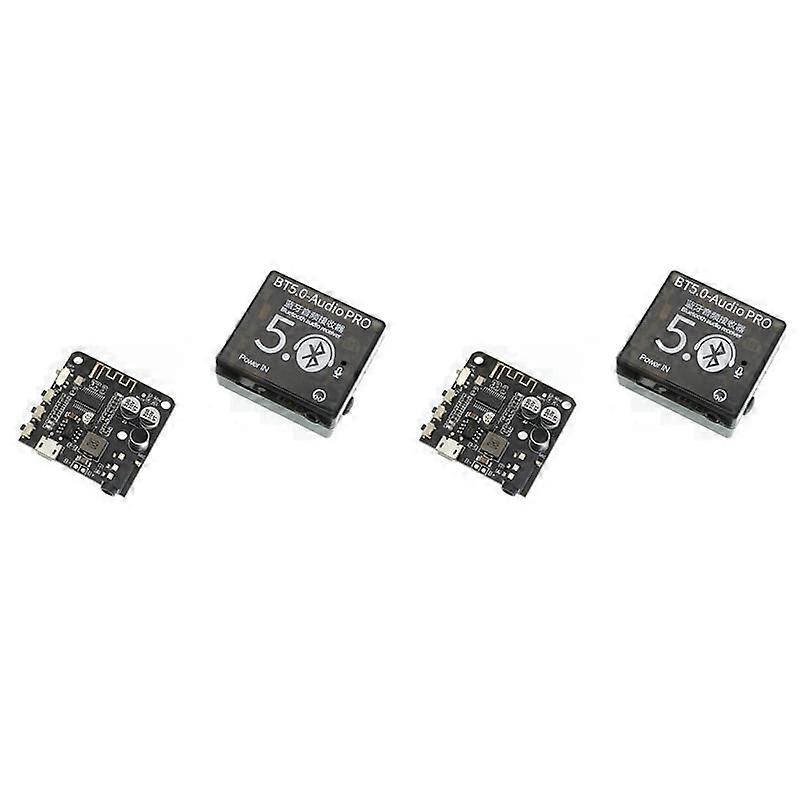 2X BT5.0 Receiver Board MP3 Bluetooth Decoder Lossless Car Speaker Audio Amplifier Board with Case 3.7V-5V