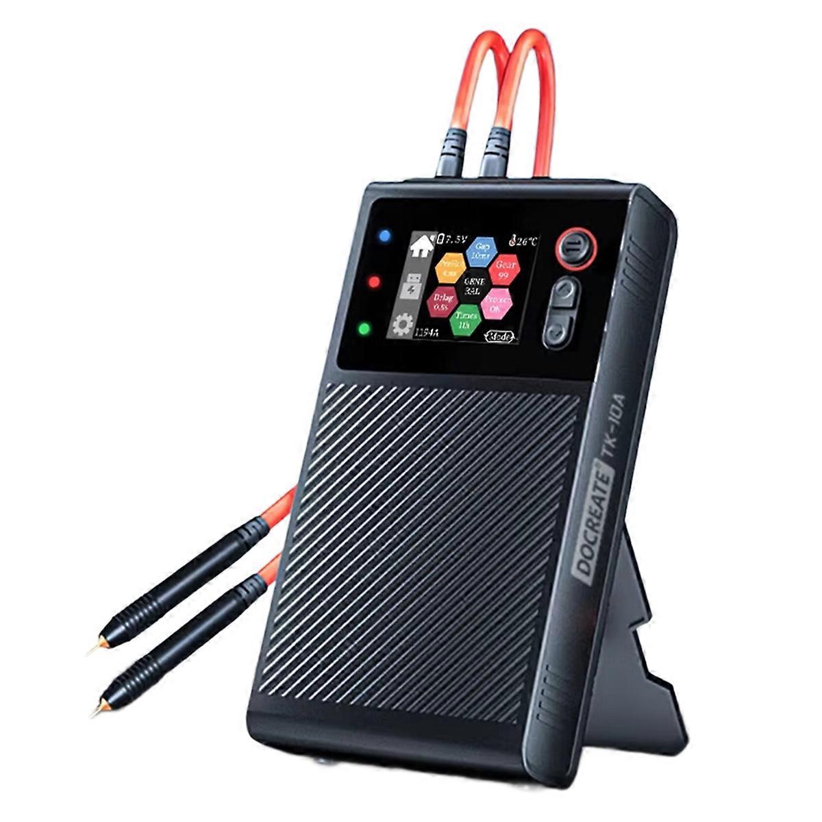 TK-10A Double Pulse Color Screen Spot Welding Machine LCD Large Screen CNC 1200A Lithium Battery