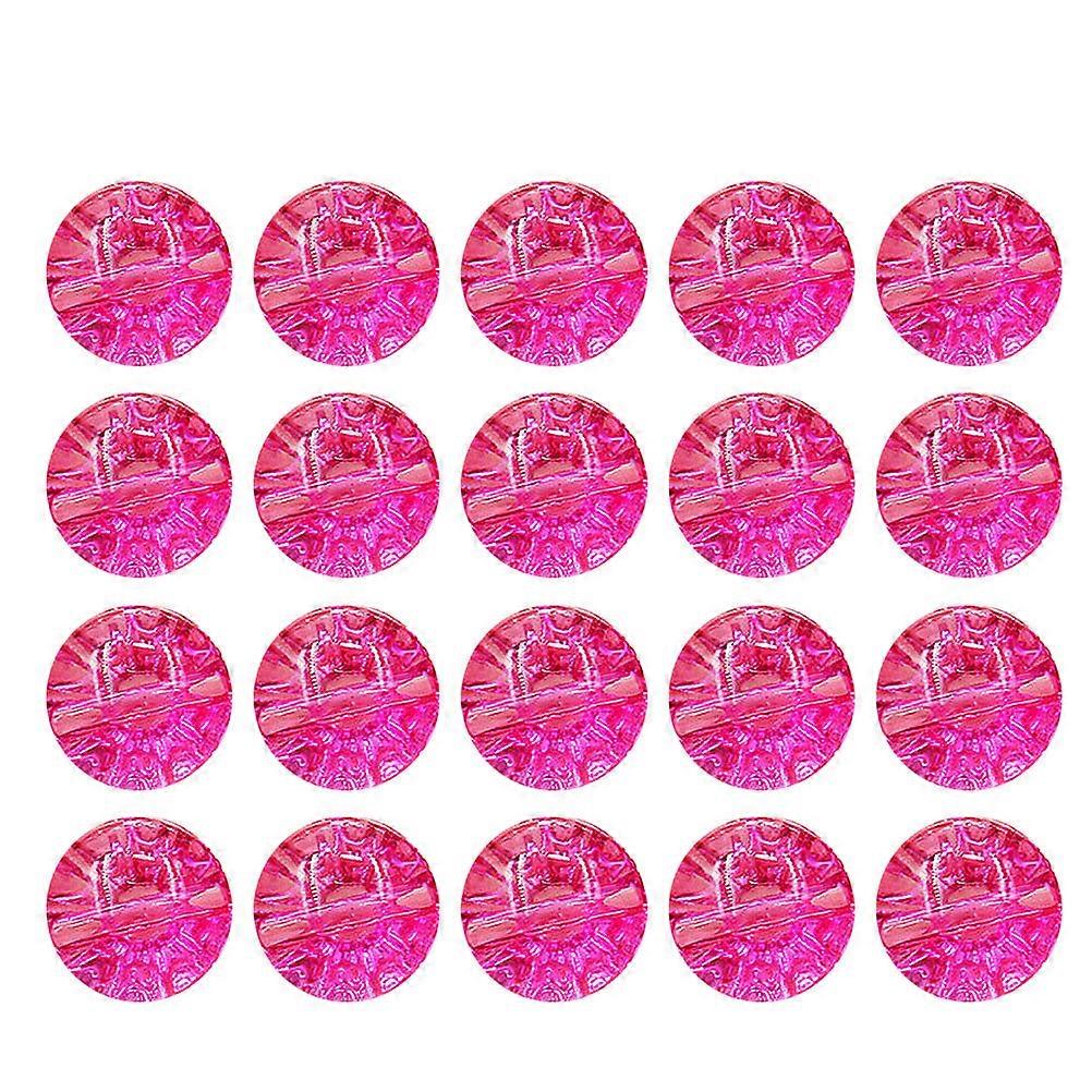 Clothes Button Clear Crystal Button for DIY Sewing 100Pcs Black