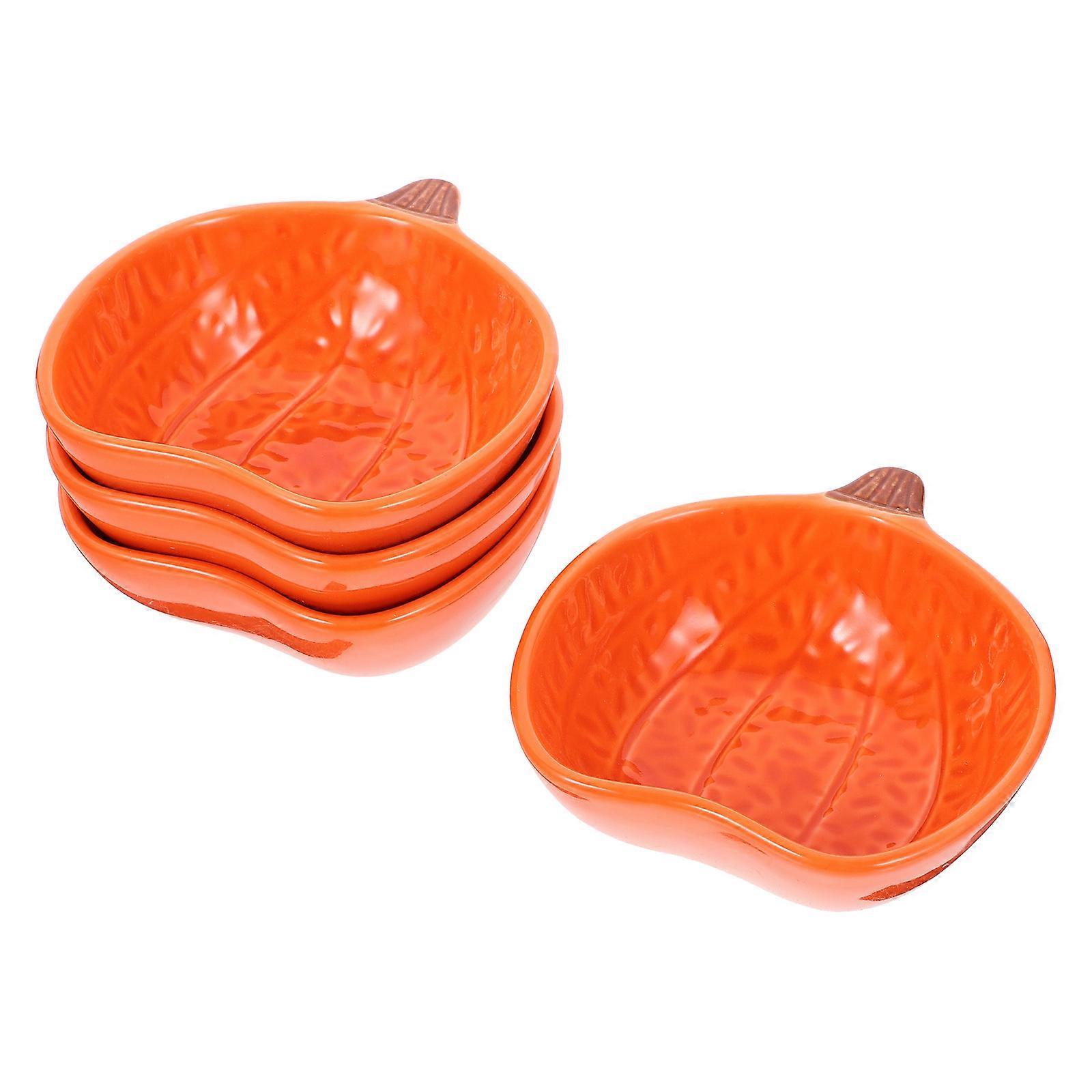 Ceramic Sushi Plate Set 4Pcs Simple Design Suitable For Families 12X11X4.5Cm Versatile For Fruit Storage