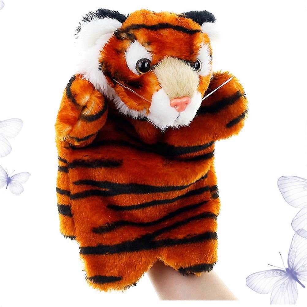 Realistic Jungle Animals Hand Puppets Story Telling Props Coffee Color Role Play 1Pack