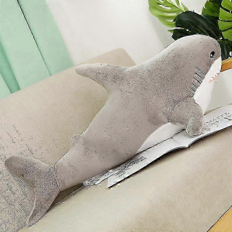 140cmジャイアントかわいいサメぬいぐるみおもちゃソフトぬいぐるみ剥がれた動物の読書枕誕生日プレゼントクッション人形ギフト子供用