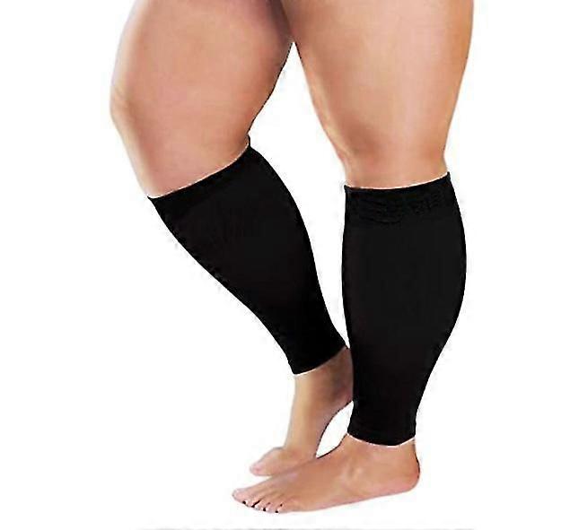 プラスサイズ圧縮ソックス20-30 Mmhg男性と女性のための広い子牛はサーキュラットのために特大