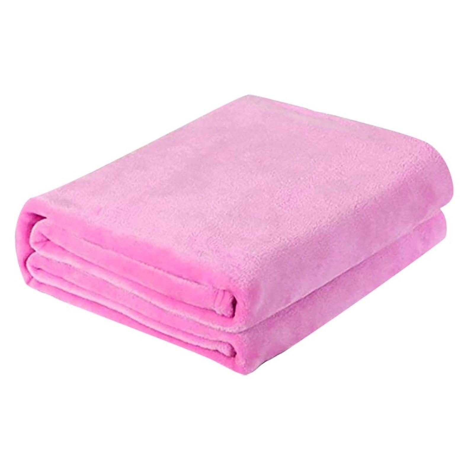 Fnyoxu Super Soft Warm Solid Warm Micro Plush Fleece Blanket Throw Rug Sofa Bedding
