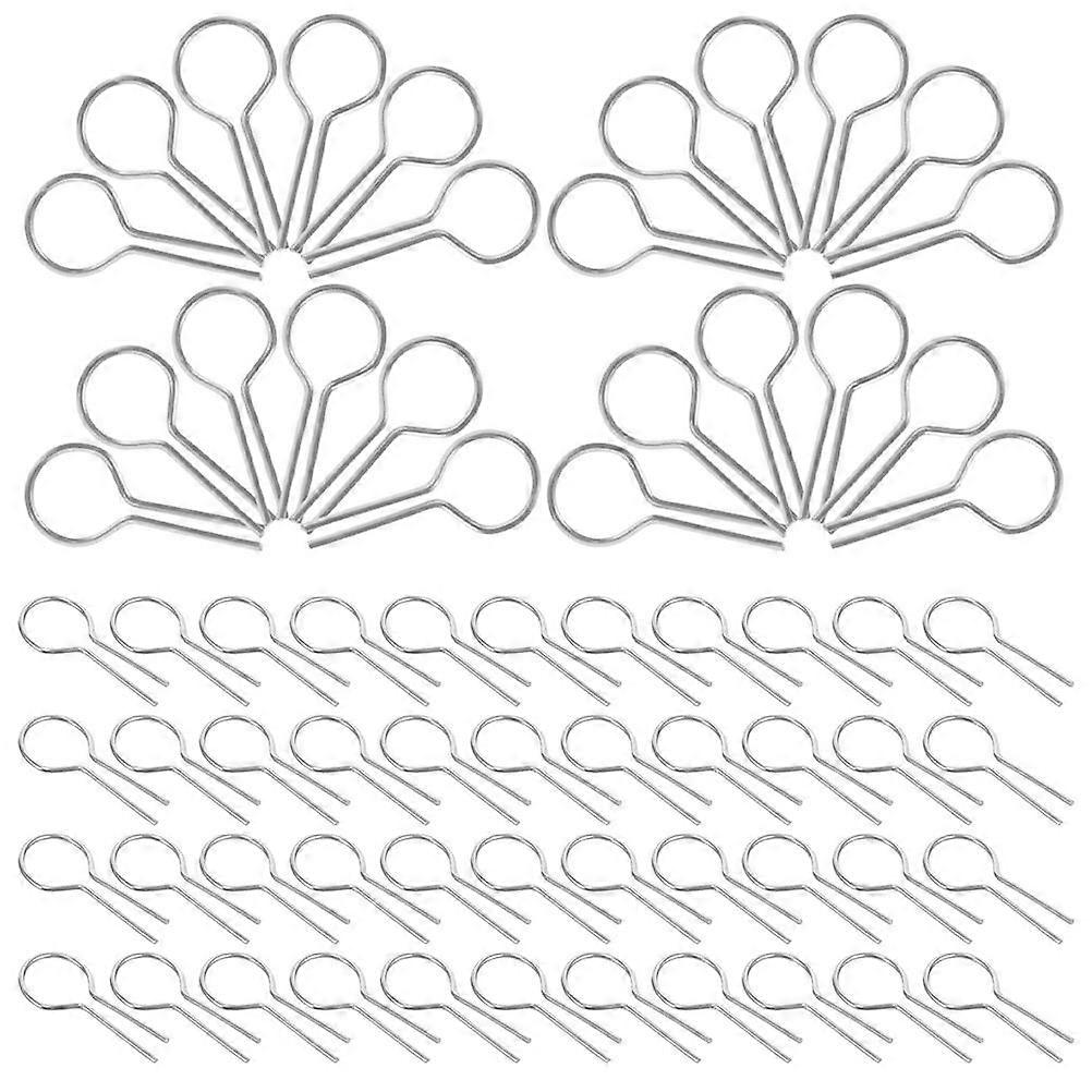 200pcs R-Shaped Hanging Burning Needle Hooks Jump Ring Nichrome Hooks High Temperature Needles for DIY Pendant Craft Ceramic Glass Fusing