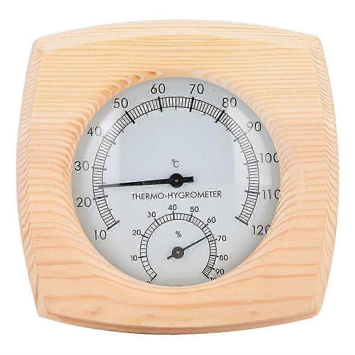Digital Sauna Thermometer with Metal Dial and Hydrometer Hygrometer