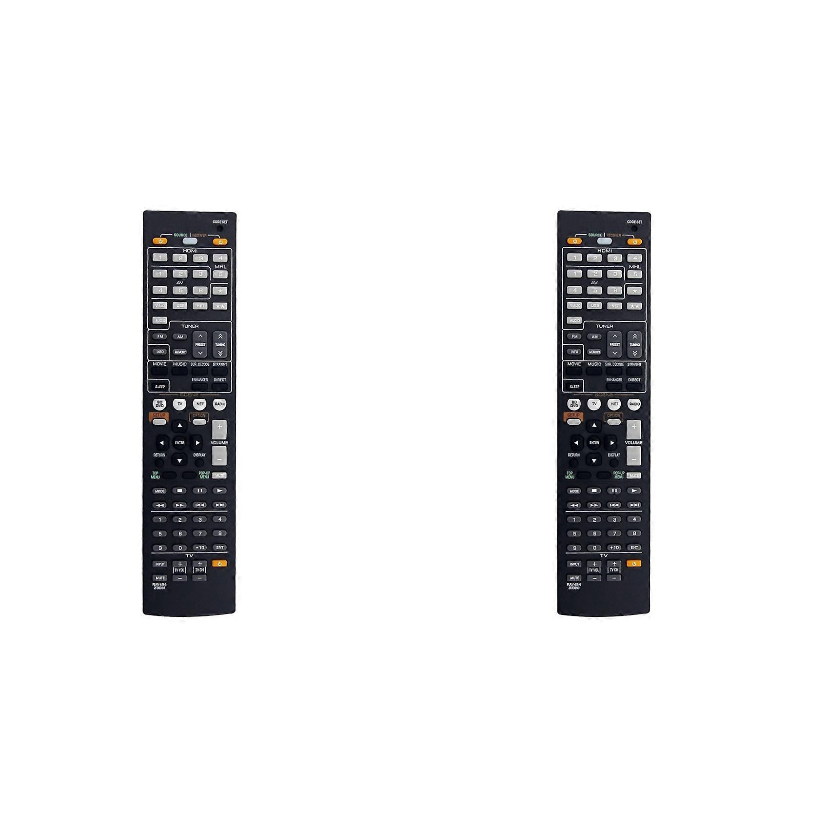 2X RAV494 ZF30350 Replacement Remote Control for Yamaha AV Receiver RX-V475 RX-V475BL HTR-4066 RXV475 HTR4066 RXV475BL