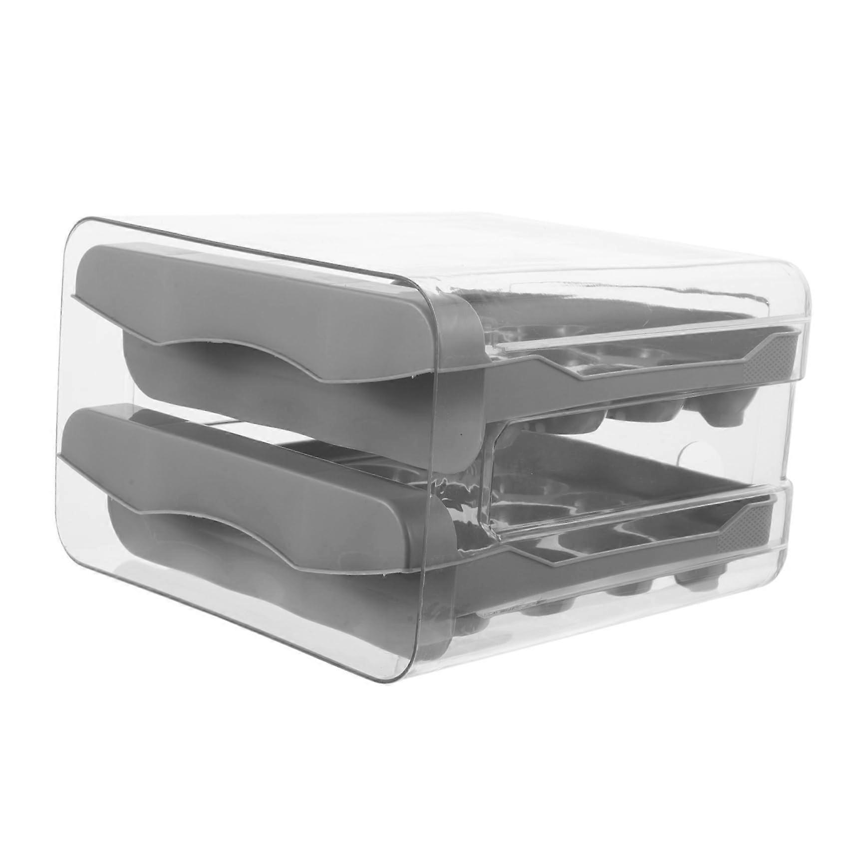 Egg Storage Rack With Lid Eggs Holder For Refrigerator Fridge Kitchen Organizer