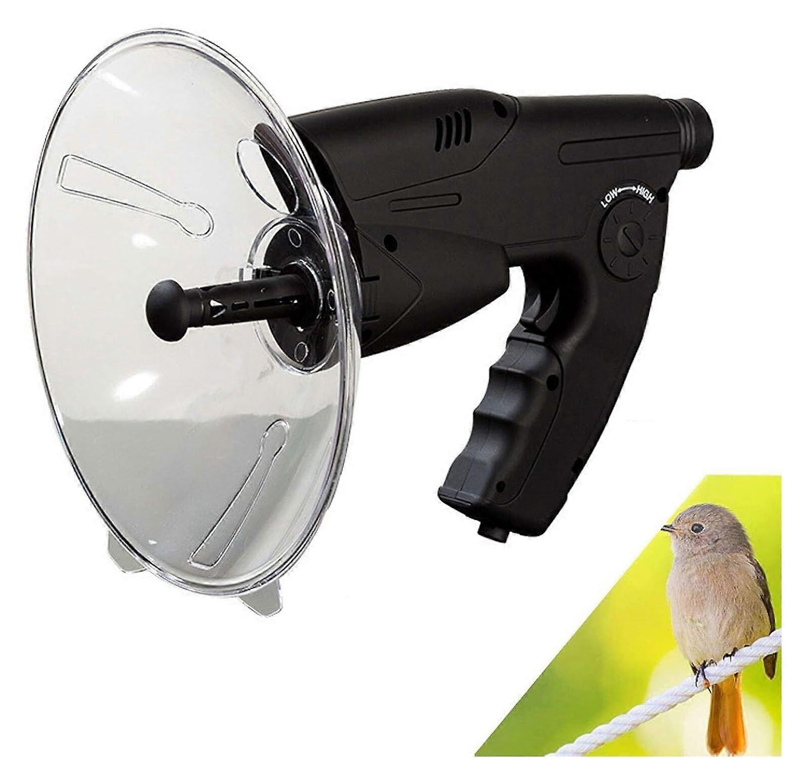 Parabolic Dish Directional Microphone Bionic Ear Long Range 100M Bird Listening Telescope For Nature Observation