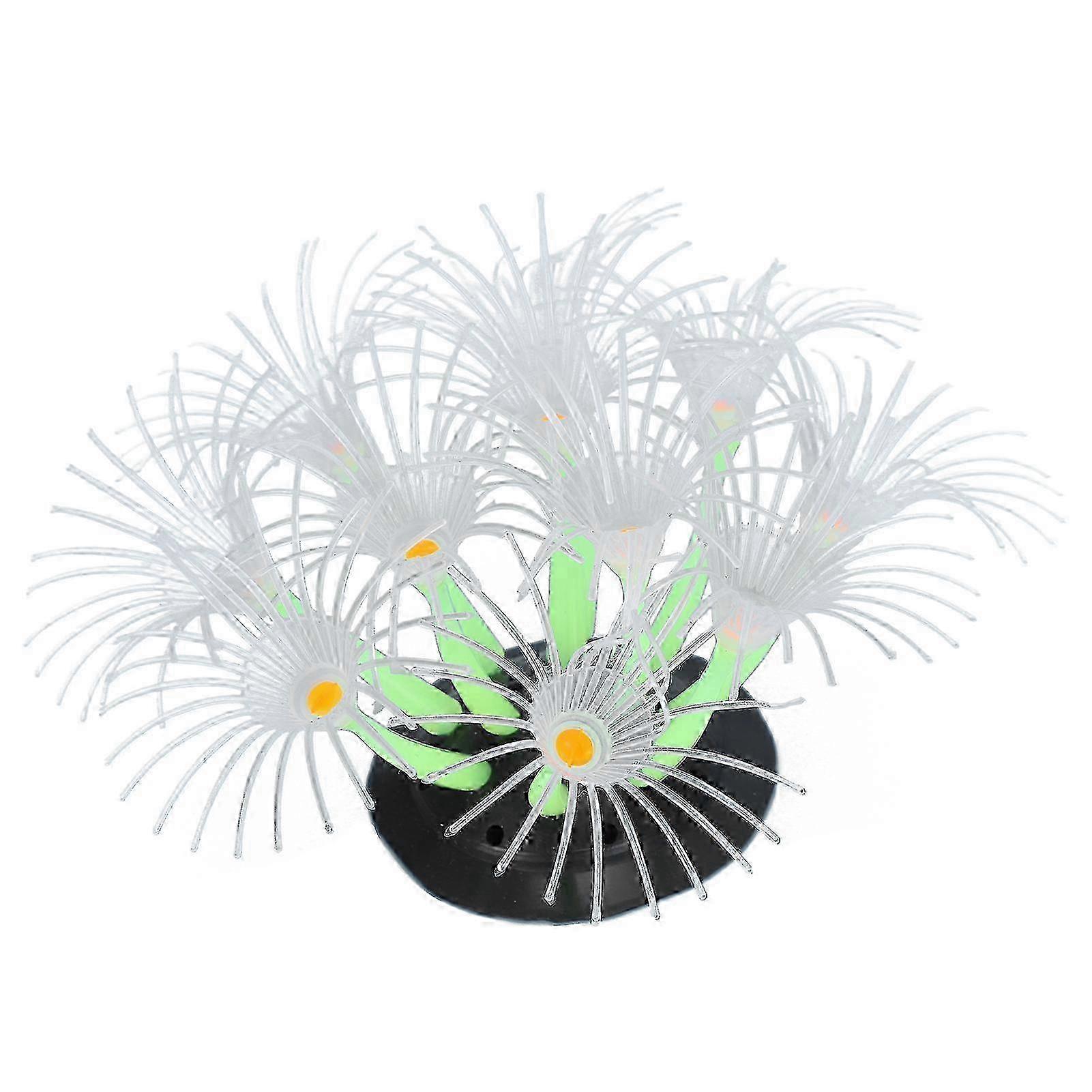 人工ヒマワリサンゴシリコーンシミュレーション水植物水族館水槽の装飾