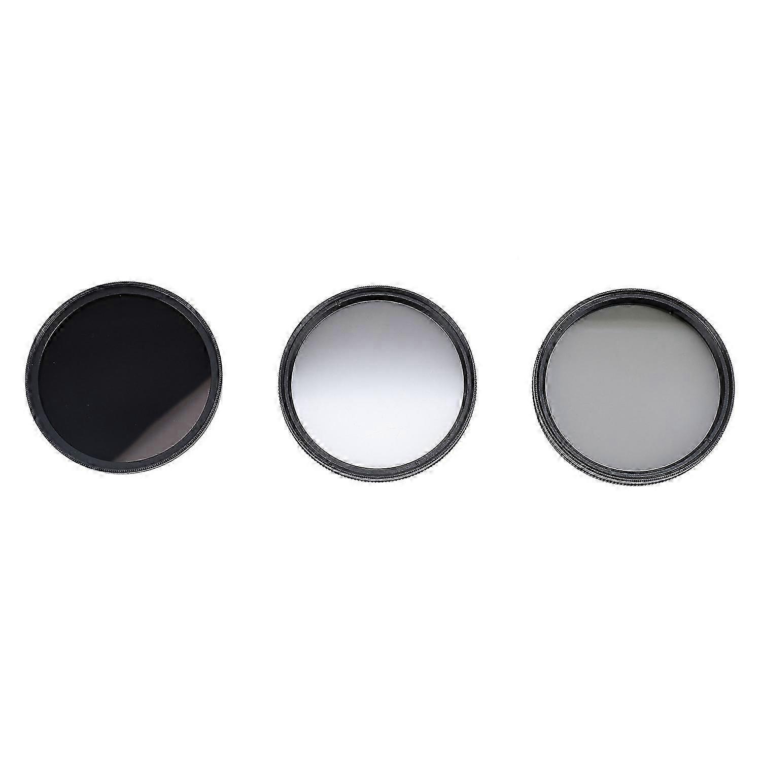 3 in 1 Camera Filter Kit ND8 CPL GND Filter Set Replacement Neutral Density Filter Circular Polarizi