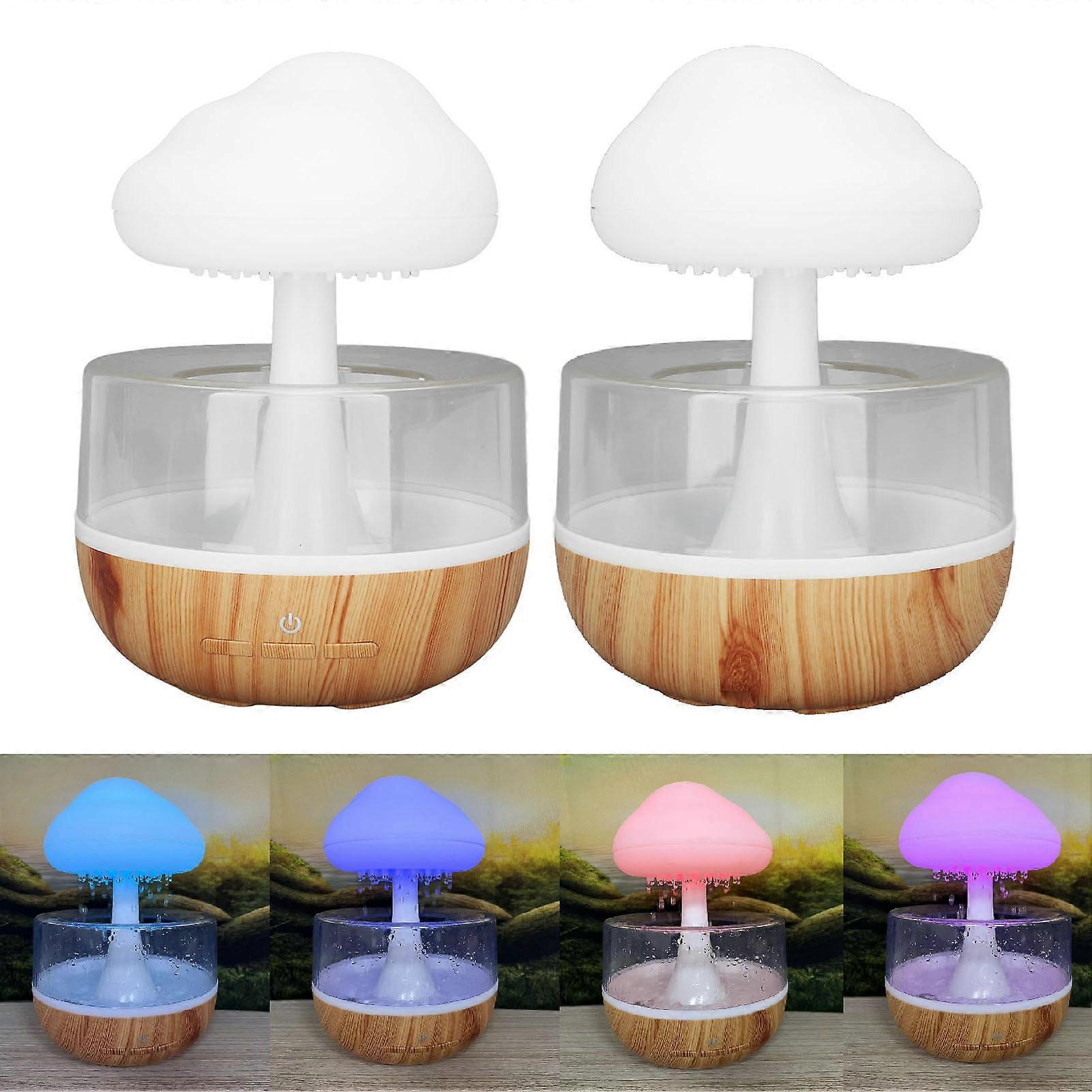 Rain Cloud Humidifier Water Drip Cute Essential Oil Diffuser with 7 LED Light for Bedside 