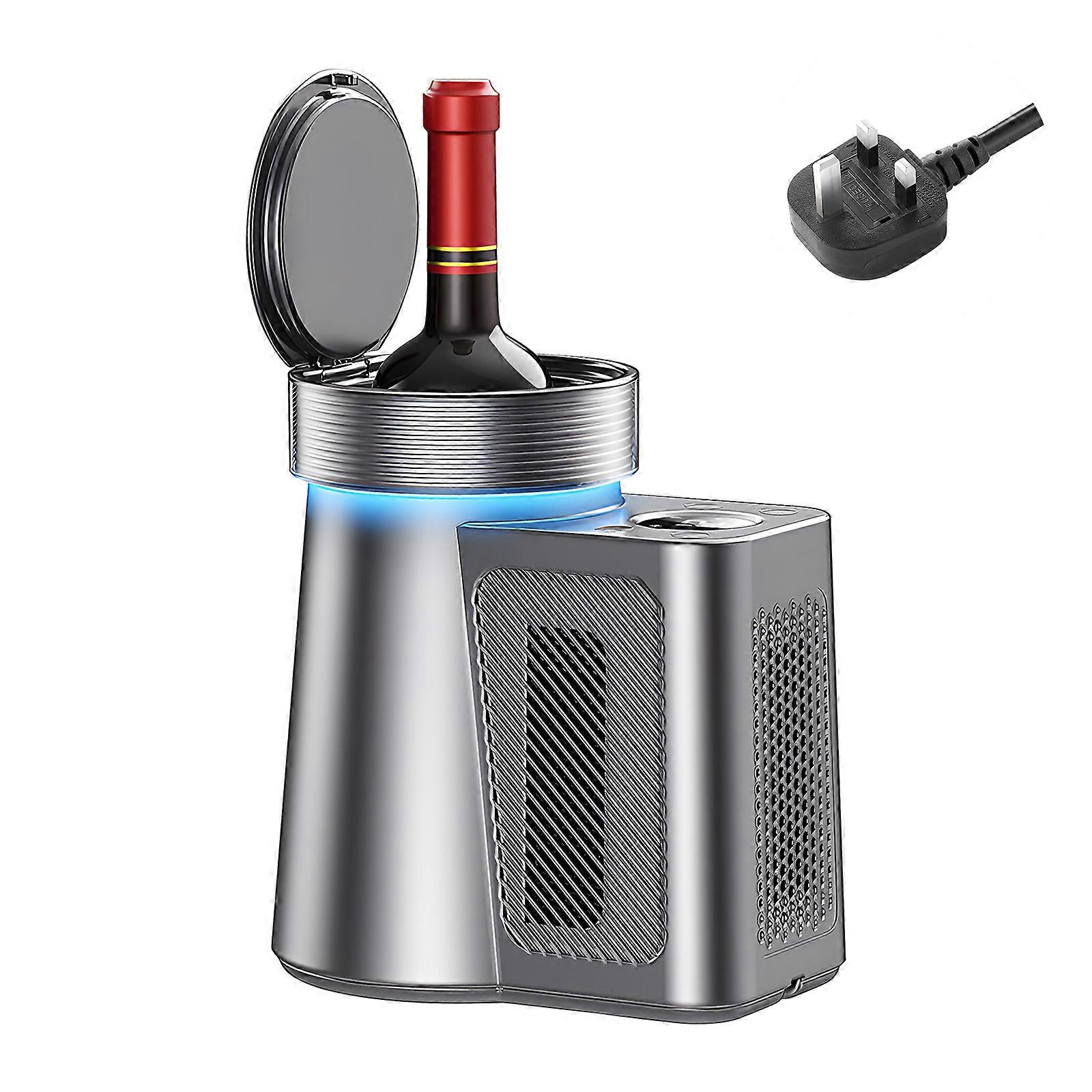 Portable Wine Cellars Coolers Accuracy LED Display 35F To 64F Temperature Ranges Automatic Condensation Drainages  Grey