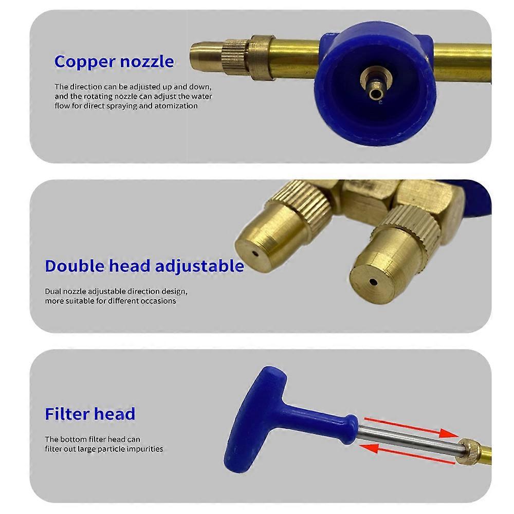 Garden bottle sprayer with durable copper nozzle