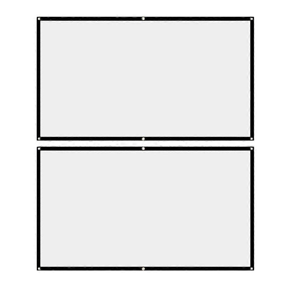 2x 160 Projector 150""16:9 Foldable Screen For Home Theater Office Indoor
