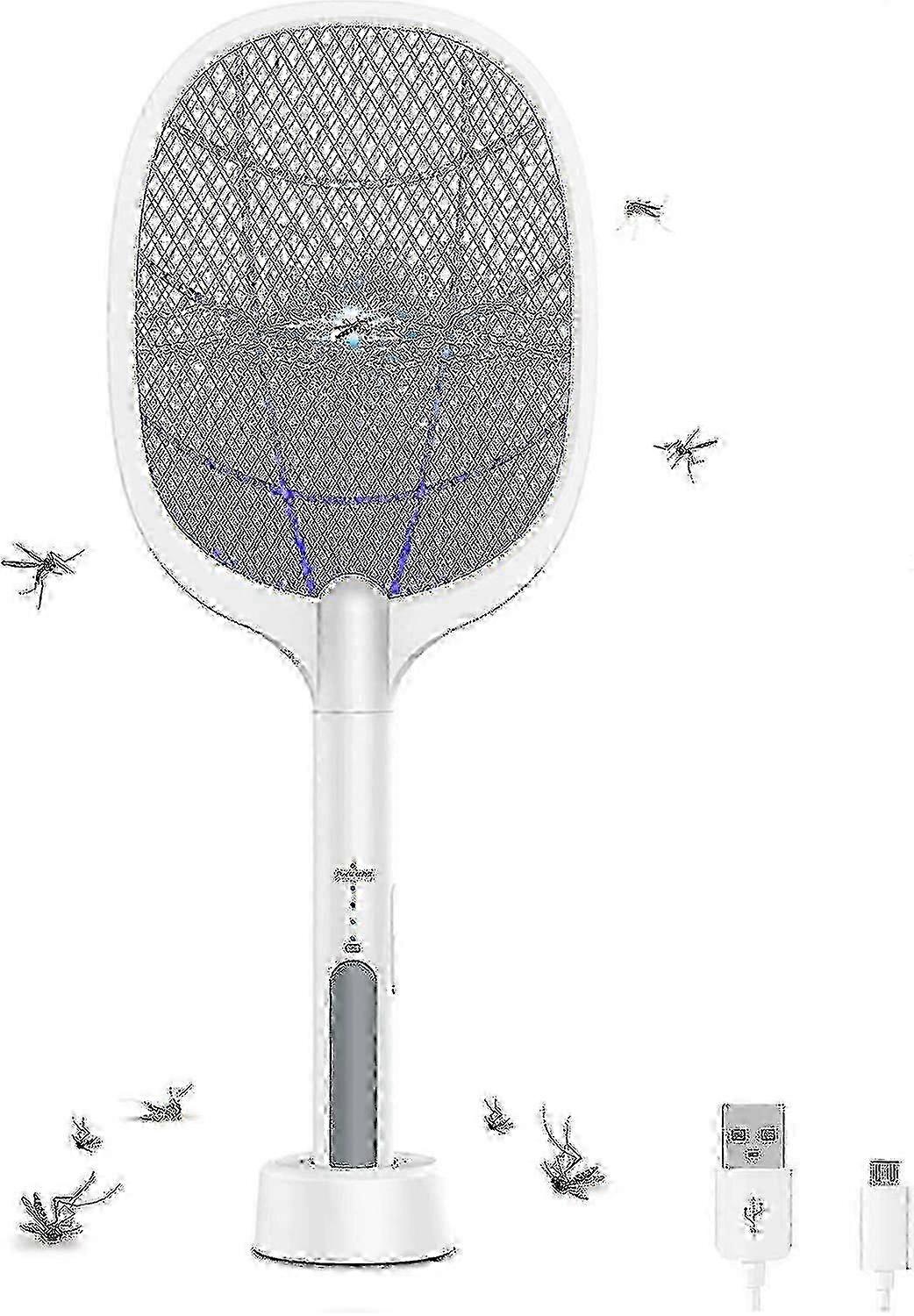 Electric Fly Swatter, Mosquito Killer Racket, 3-layer Mesh,21.2"x 8.6"