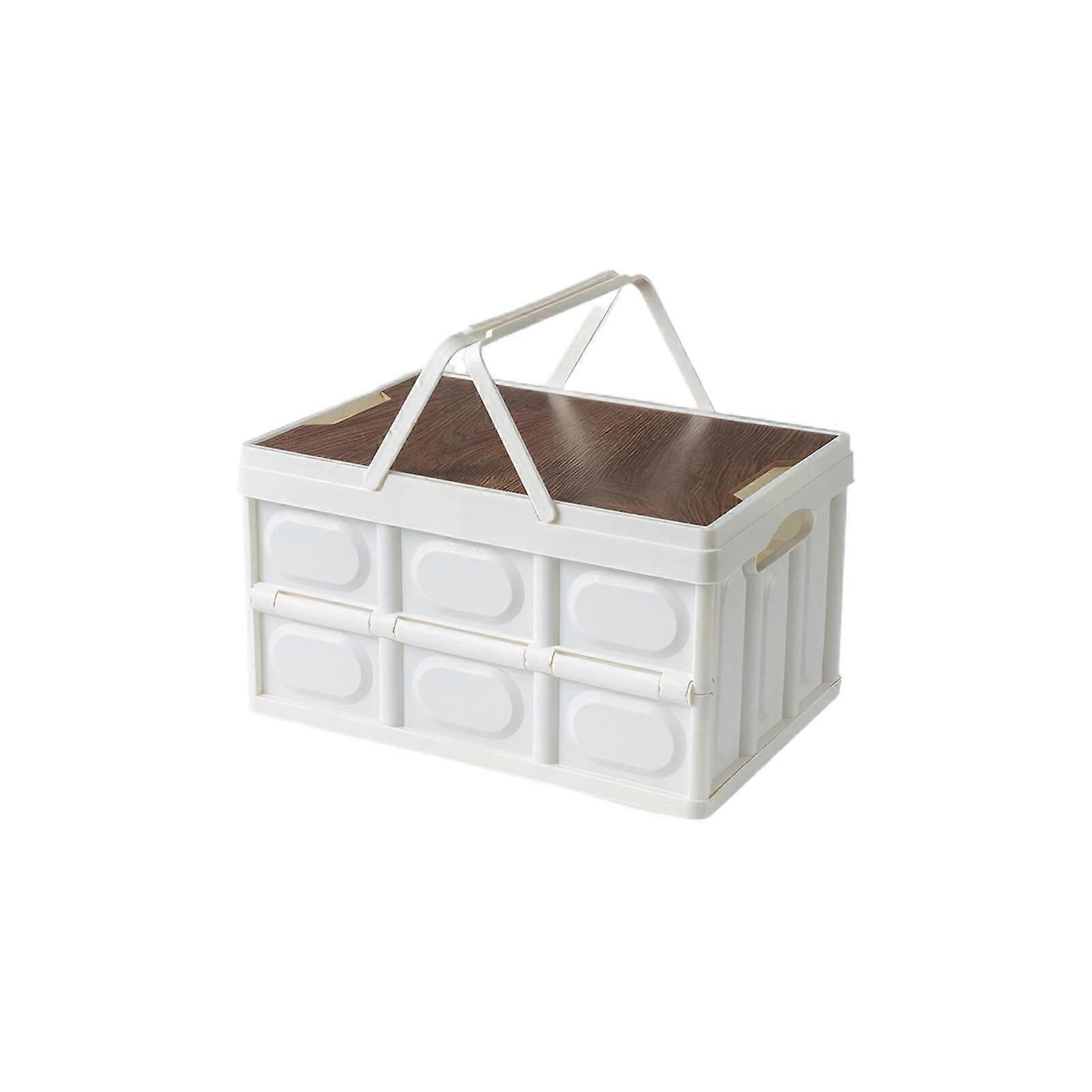 Lightweight Plastic Toy Box For Camping Storage ABS Durable Sturdy Frame Easy To Install And Fold Small Handle