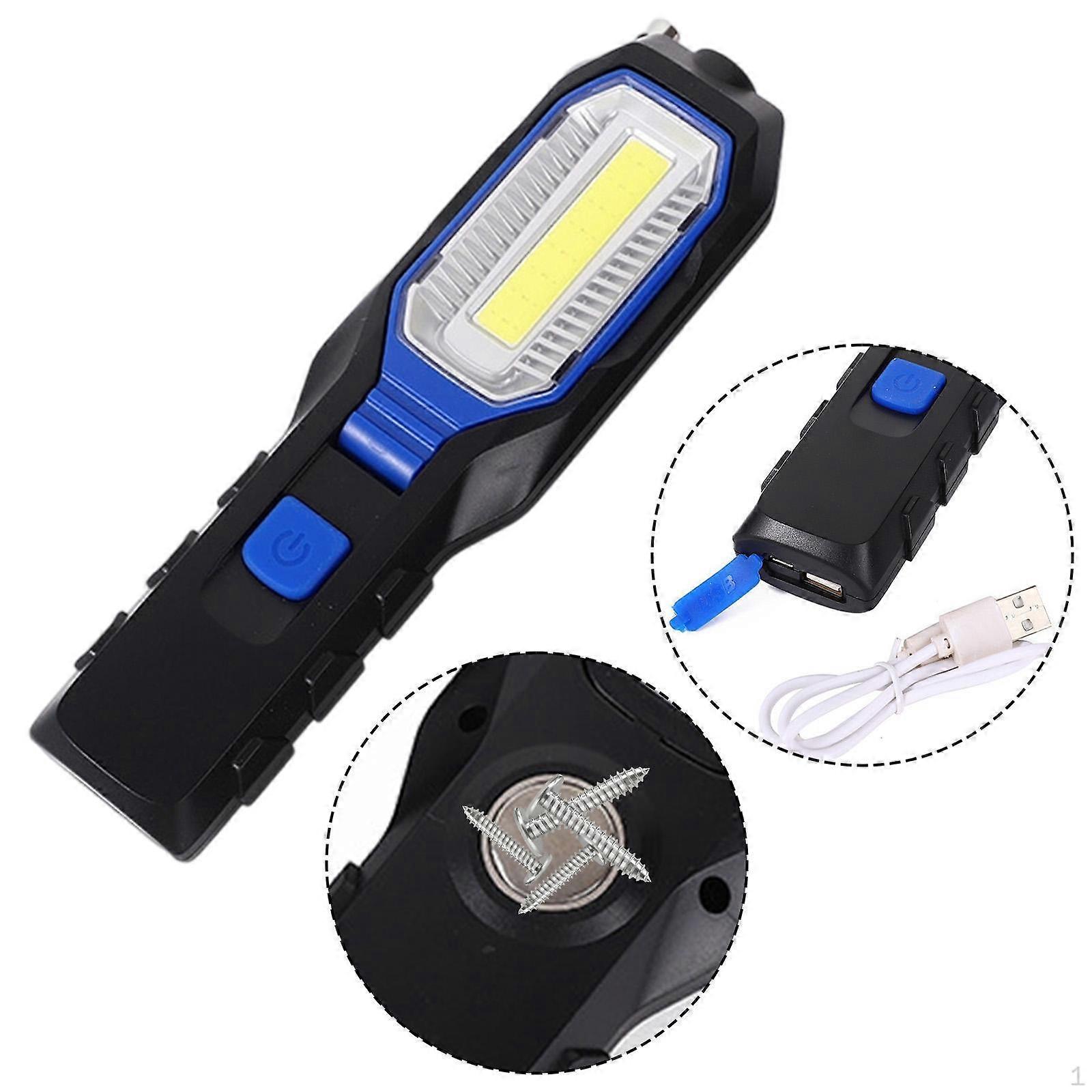COB Cordless Inspection Lamp LED Rechargeable Work Light Handheld Torches for Truck