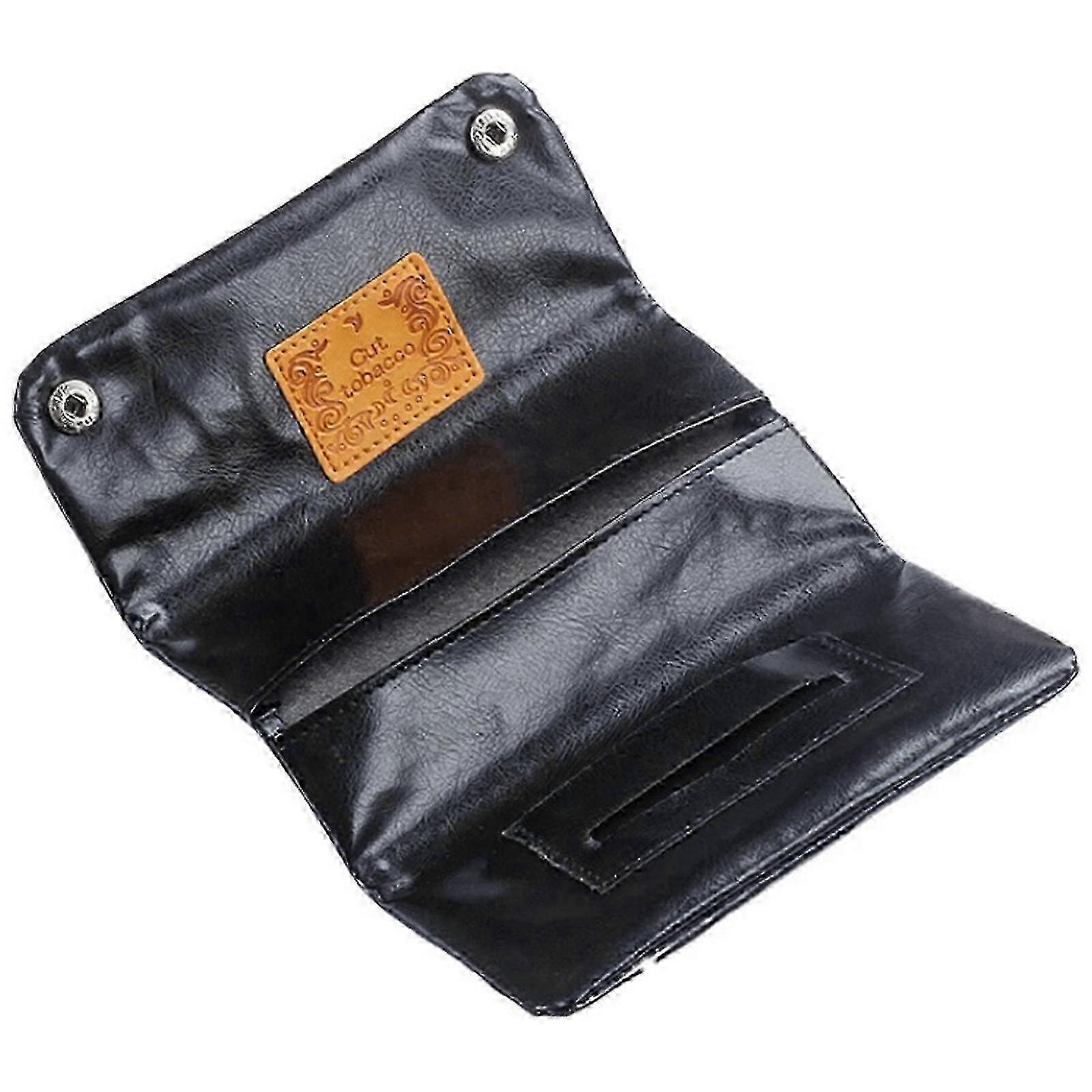 1pcs PU tobacco pouch - black