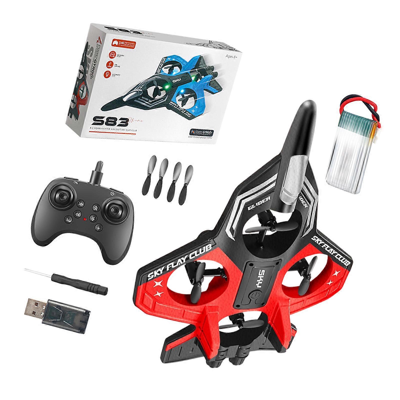 LED Brighten With Intelligent Height Hold Permanent ABS Frame And Weight Introduction For Night Flying  Red