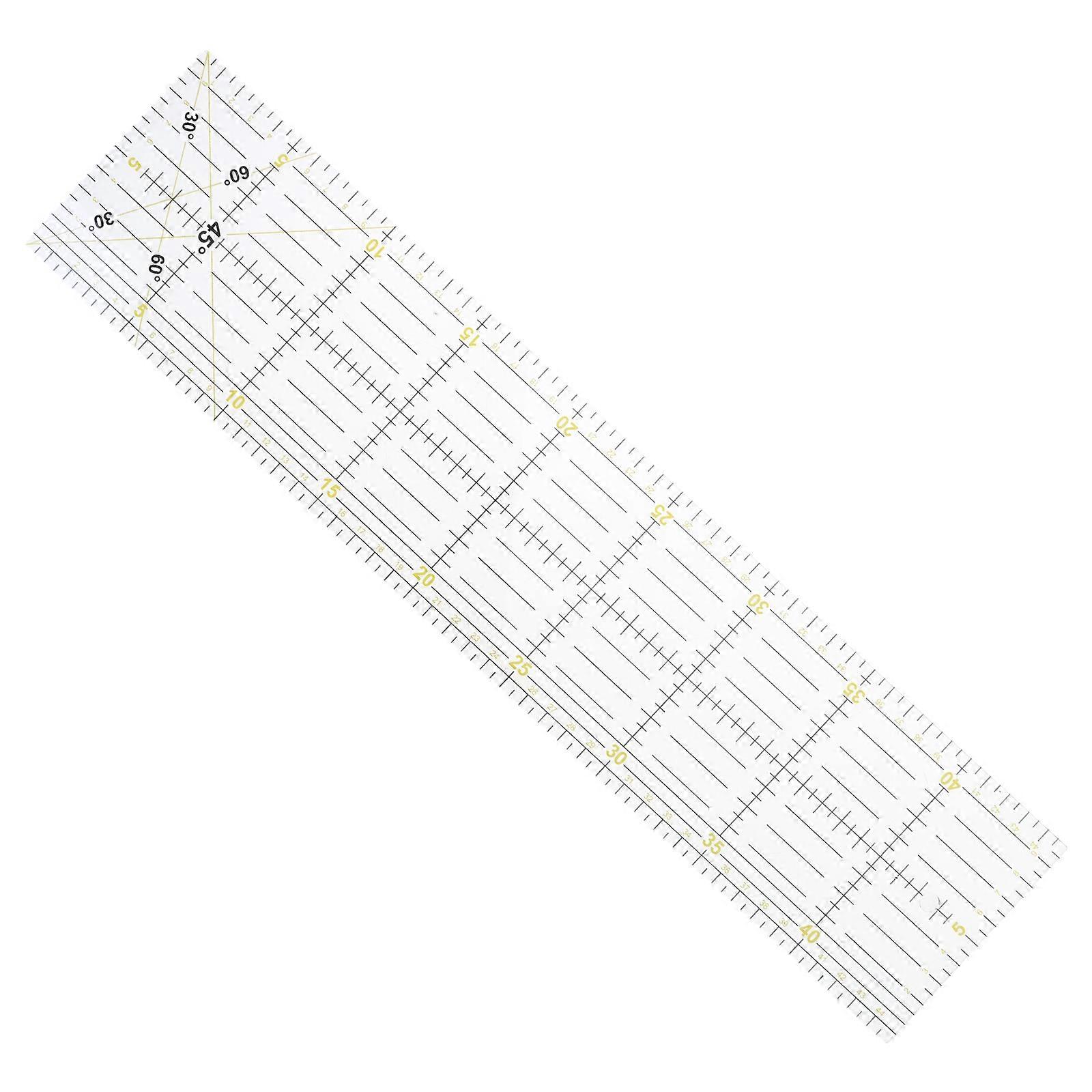 30/45/60cm Quilting Sewing Patchwork Ruler Cutting Tool Thick Transparent DIY  White