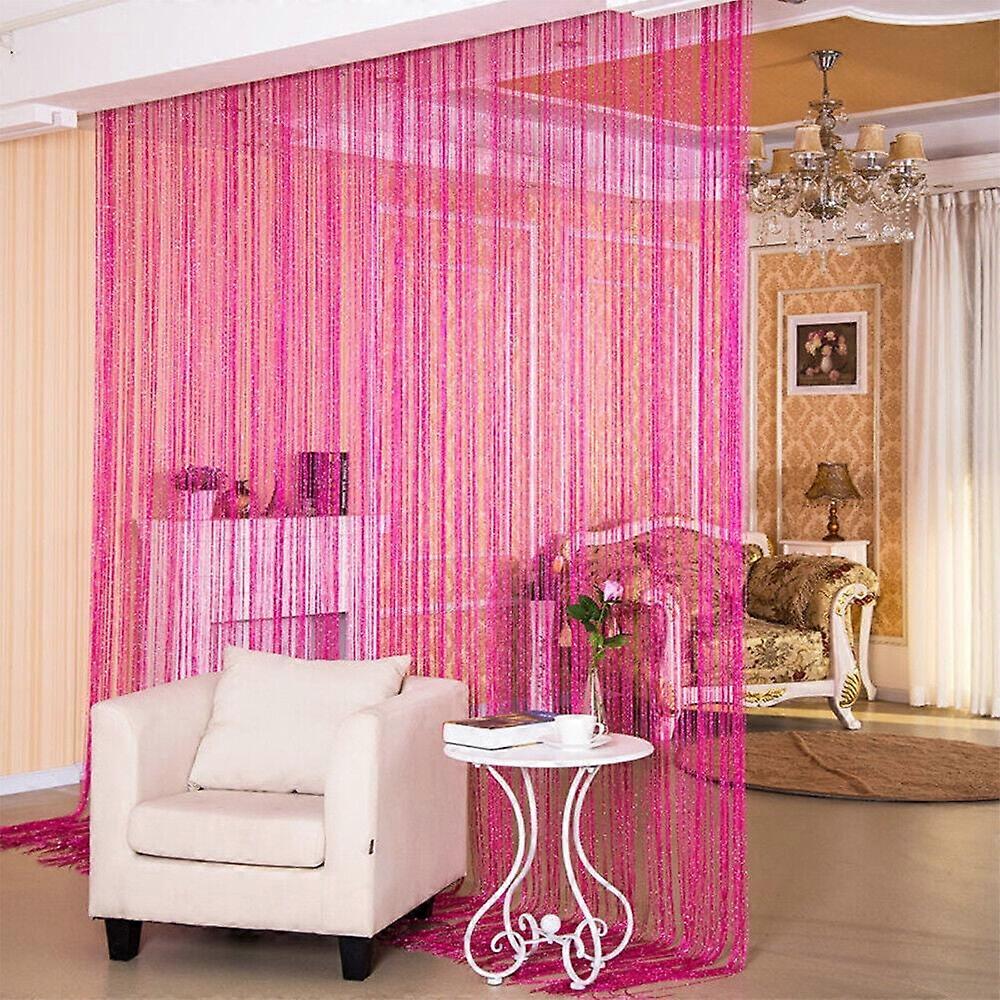 Glitter String Door Curtain Bead Room Dividers Beaded Fringe Window Panel