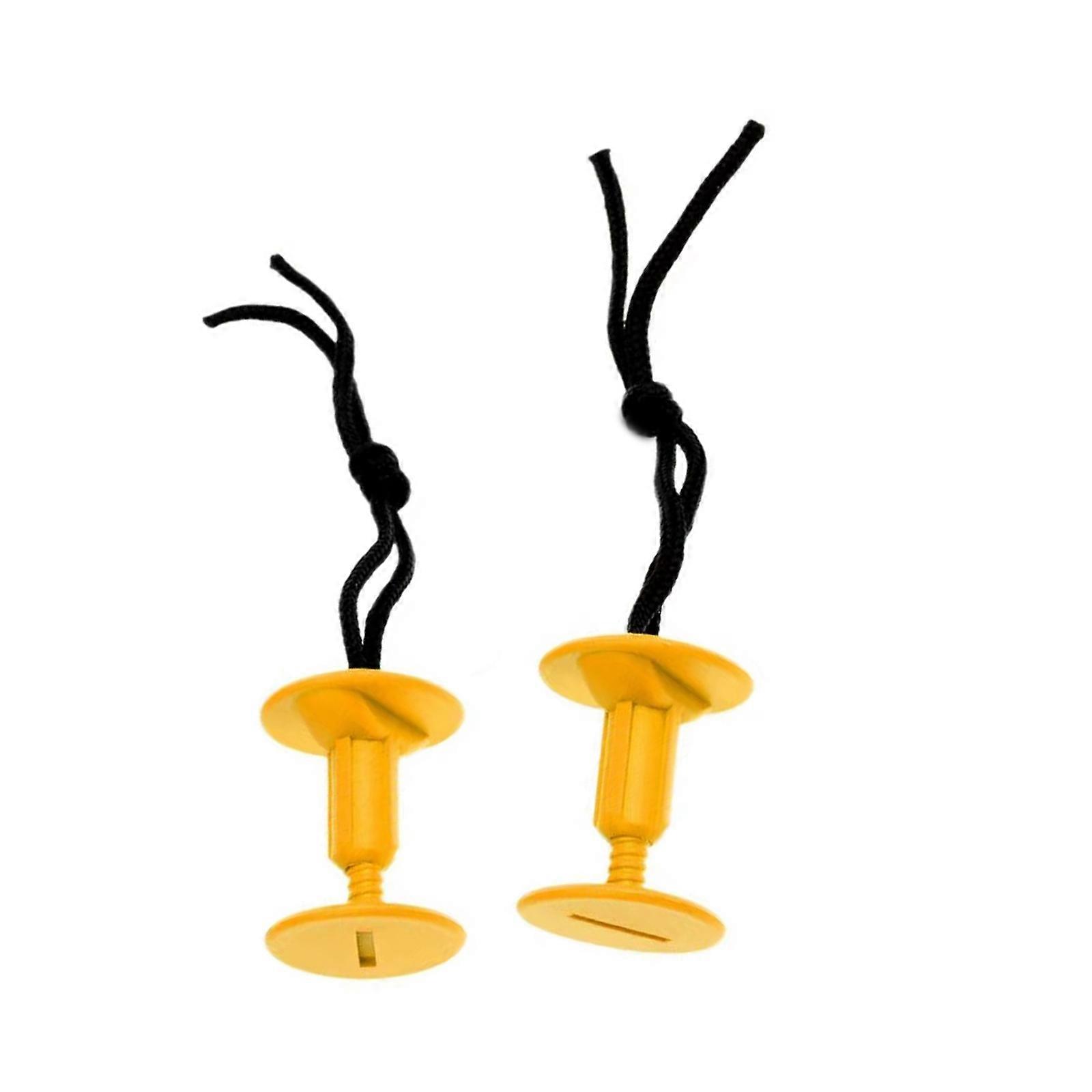Surfboard Leash Plug Attachments with Cord for Surfboard Bodyboard Softboard & Stand up Paddles Board Surfing Accessory  Yellow