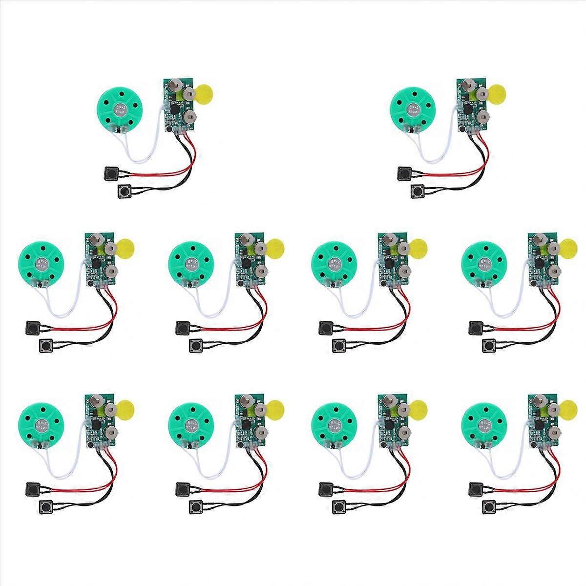 10X DIY Voice Module Card 4 Minutes Recording Playback Voice Sound Chip Voice Greeting Card