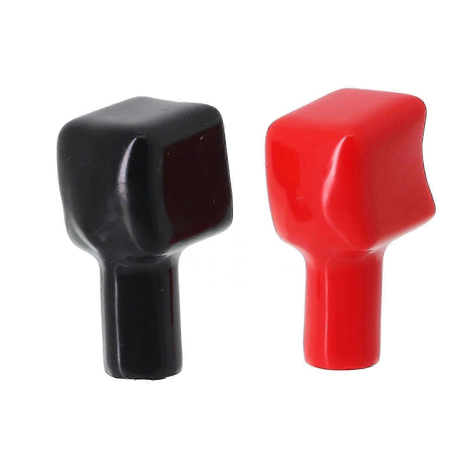 2pcs/set Battery Terminal Cover Universal Good Insulation Insulating Glue Protective Battery Terminal Protector Sleeve Cap 192681 192682 For Car f74