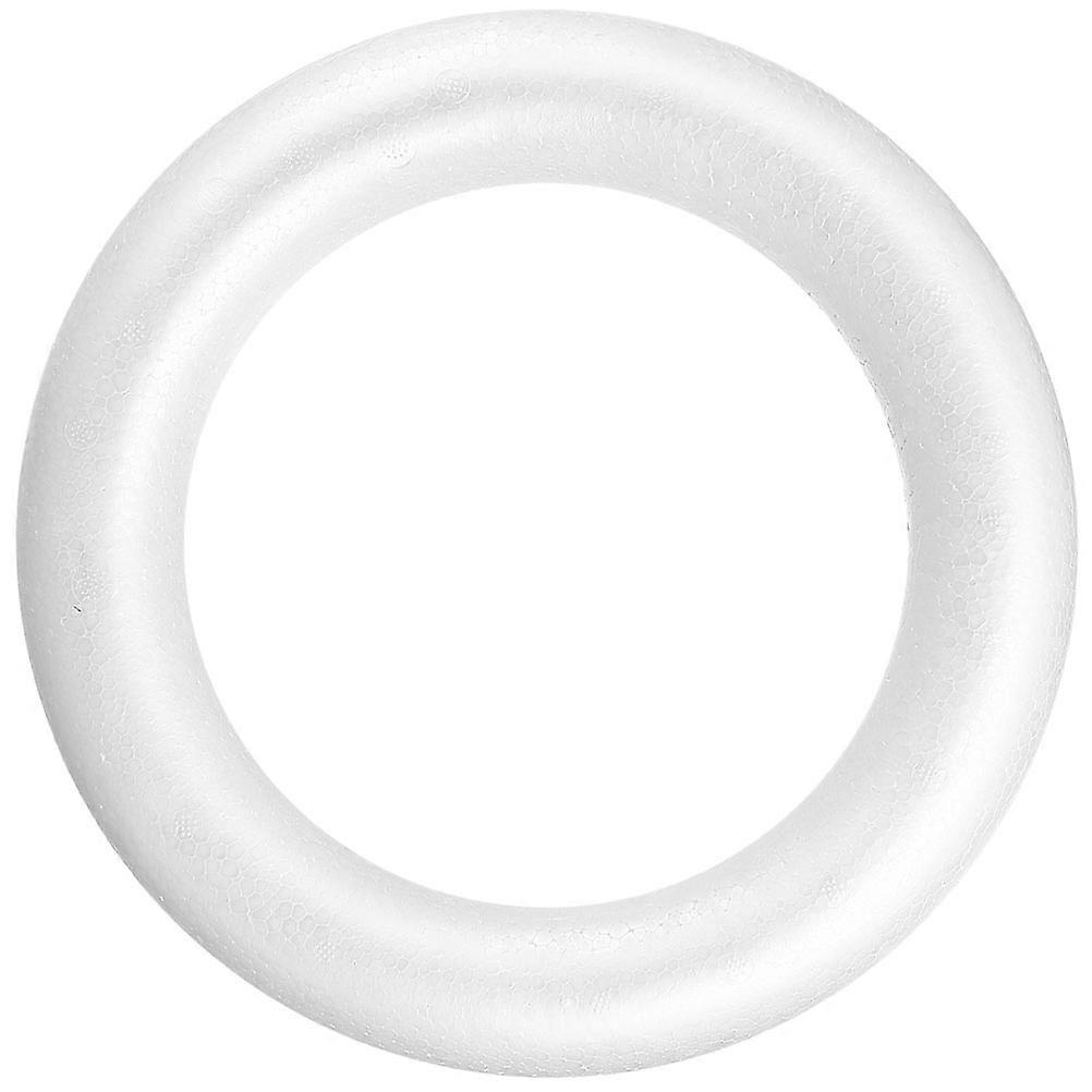 Mousse Circle Wreath Decorations Crafts White 20.00X20.00X2.50CM Diy Craft 1Pack