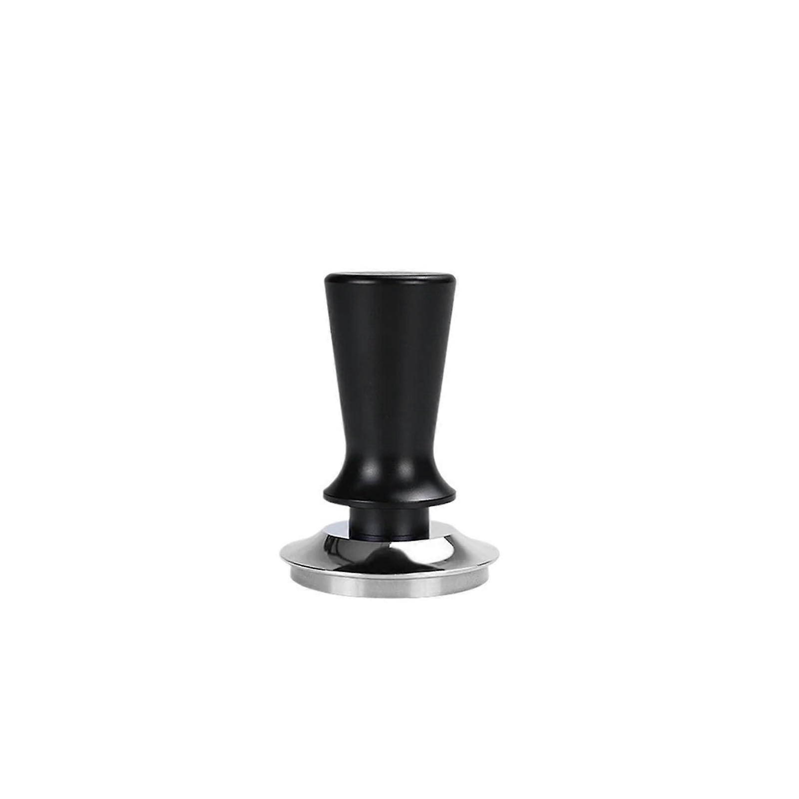 Coffee Tamper 58mm Calibrated 30lb Constant Pressure with Flat Base for Espresso Machines Black