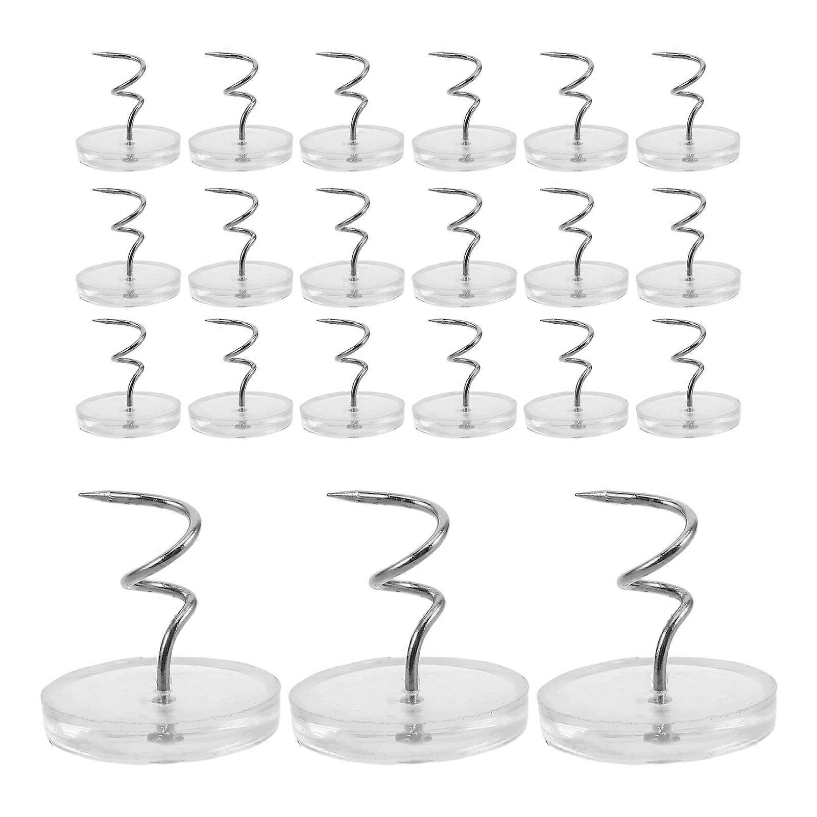 100Pcs Upholstery Twist Pins for Bed Sheet Holders White Secure Fix
