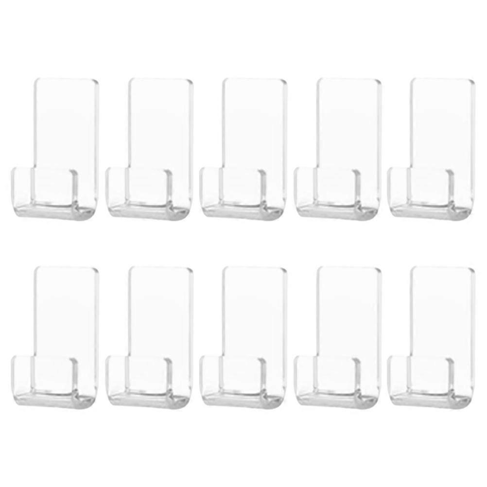 Wall Mount Vinyl Record Holder Acrylic with 10Pcs Sturdy Hooks