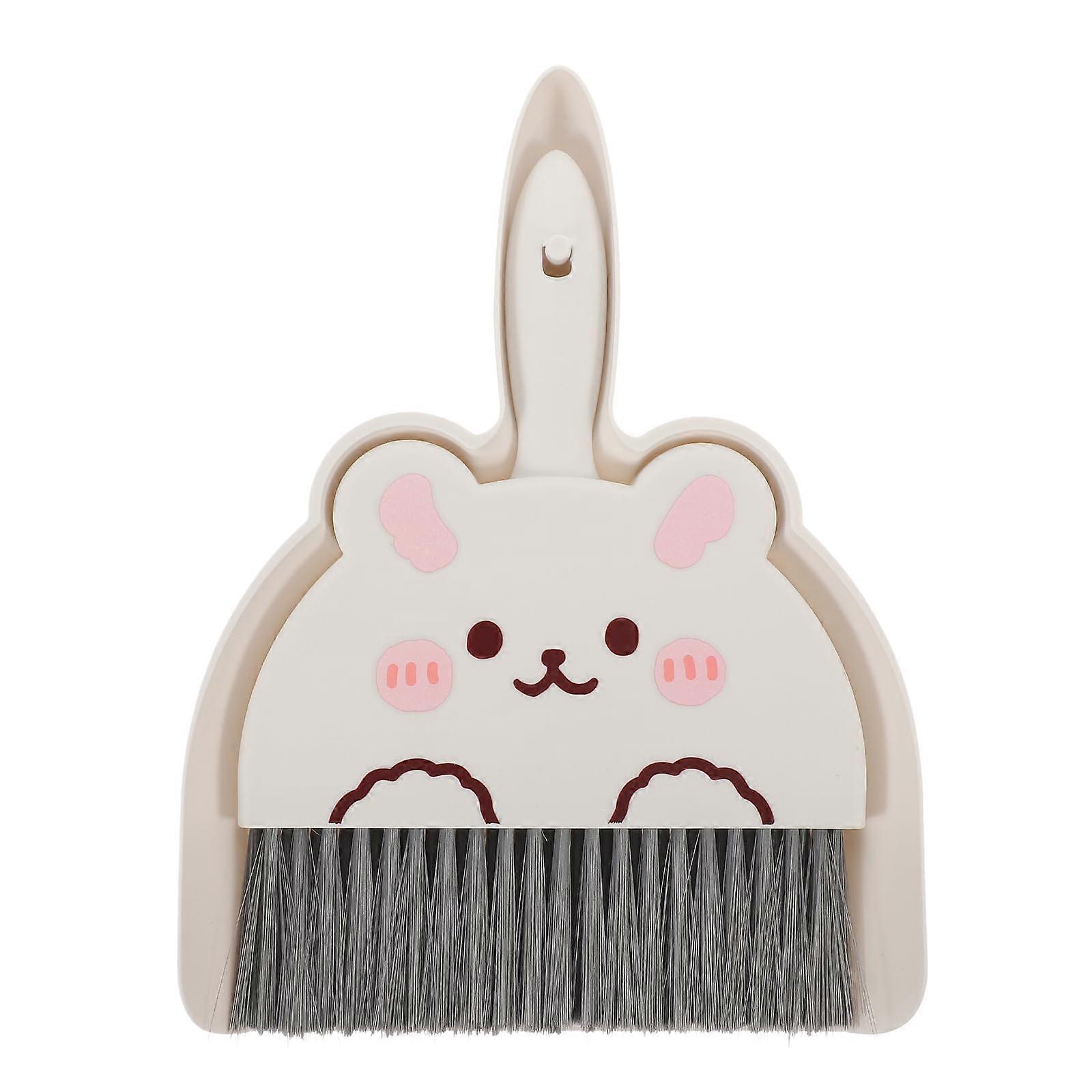 Mini Dustpan and Brush Set Portable Broom for Tabletop Crumbs Office Desk Cleaning Tools (9.04x6.88in)