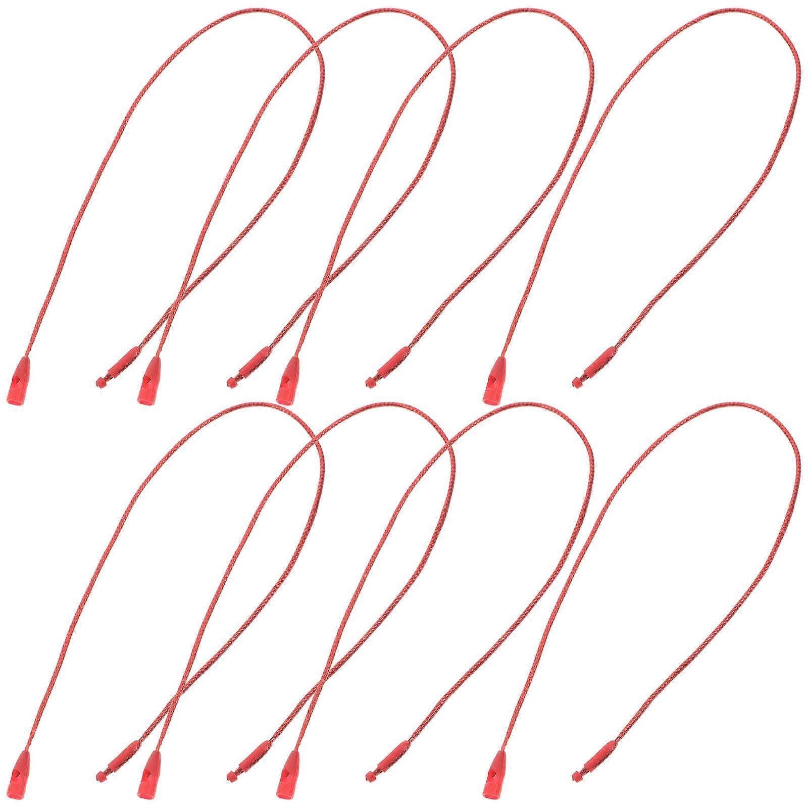 Christmas Ball String Ornament Hangers with Snap Locking Ropes 100Pcs Red