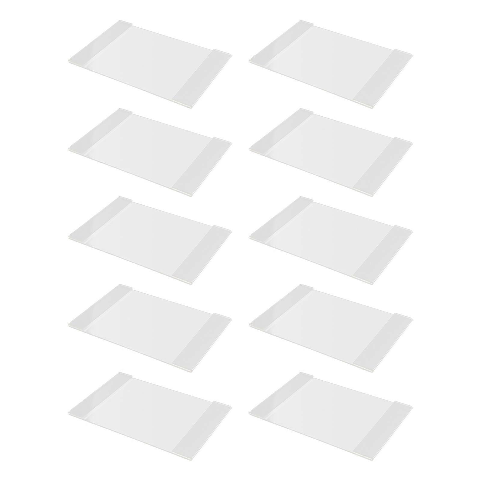 Shelf Label Holder Clear Plastic Tags for Product Display 40Pcs Pack