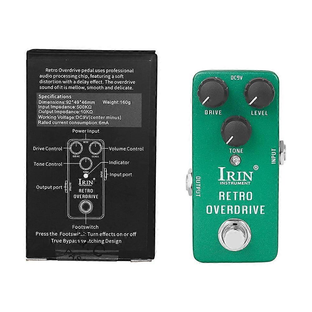 Irin Guitar Effect Pedal Wah Distortion Overdrive Delay Reverb Compressor Pedal,Green