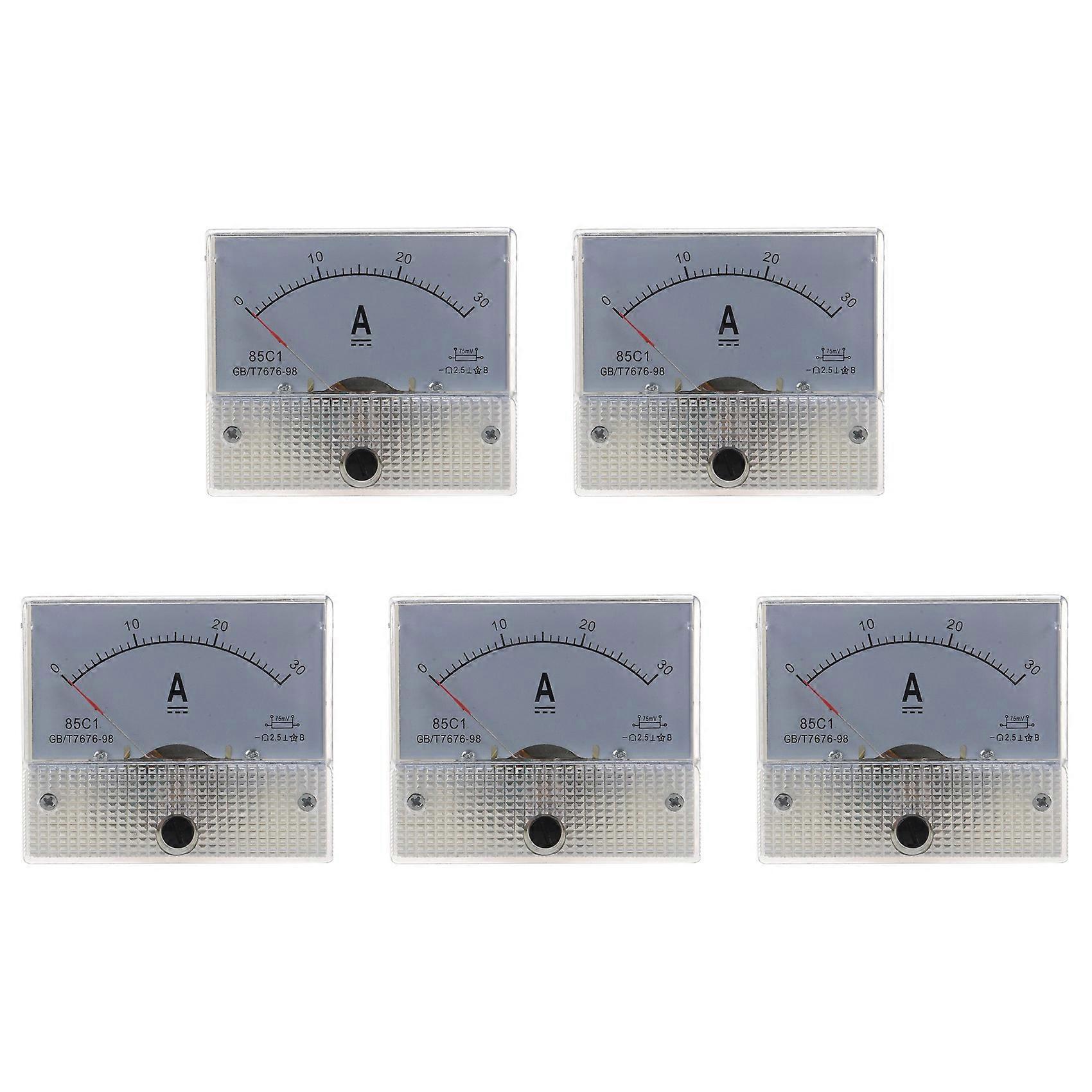 5X 85C1 Analog Current Panel Meter DC 30A AMP Ammeter