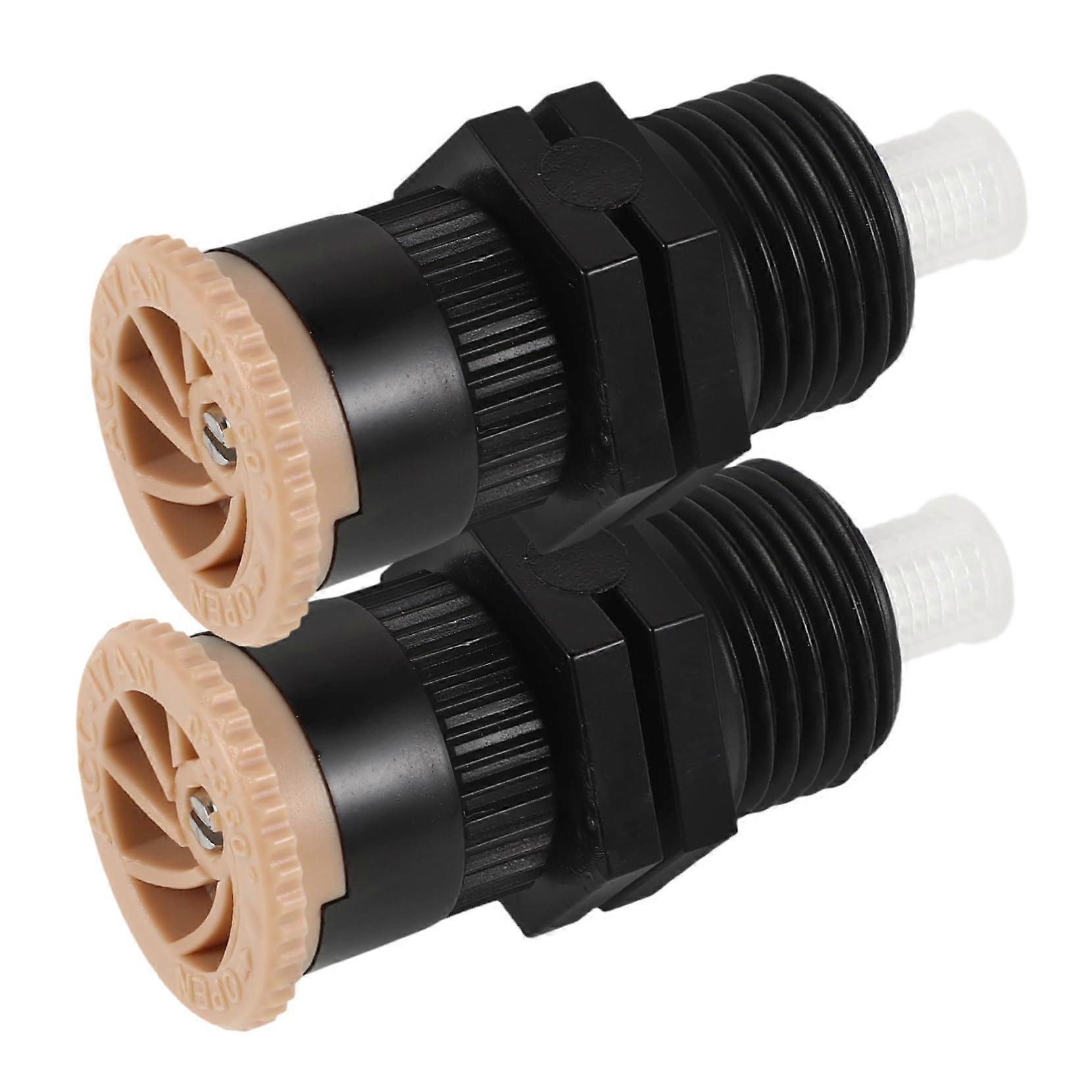 2pcs Garden Sprinkler Nozzle Set with Quick Connect Hose Adapter, Rotatable Durable Plastic Head