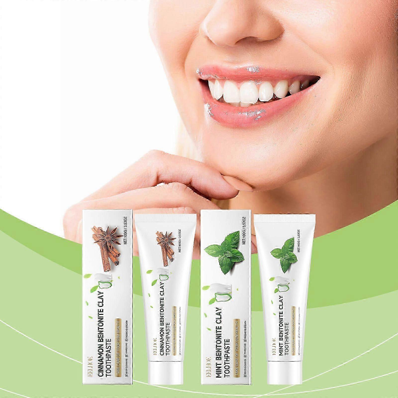 Cinnamon Volcanic Ash Toothpaste effectively whitens teeth