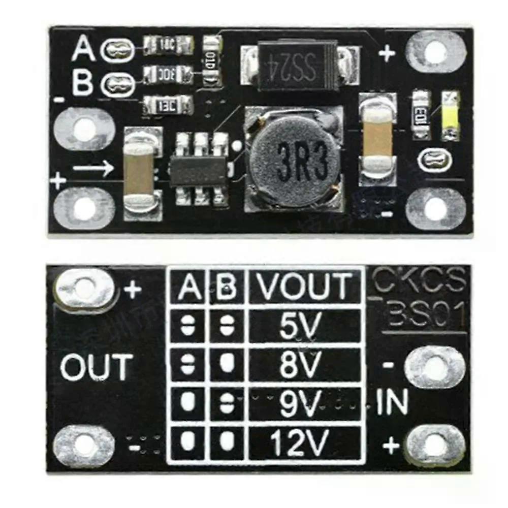 5PCS Newest Multi-function Mini Boost Module Step Up Board 5V/8V/9V/12V 15A LED Indicator Diy Electronic Voltage Module